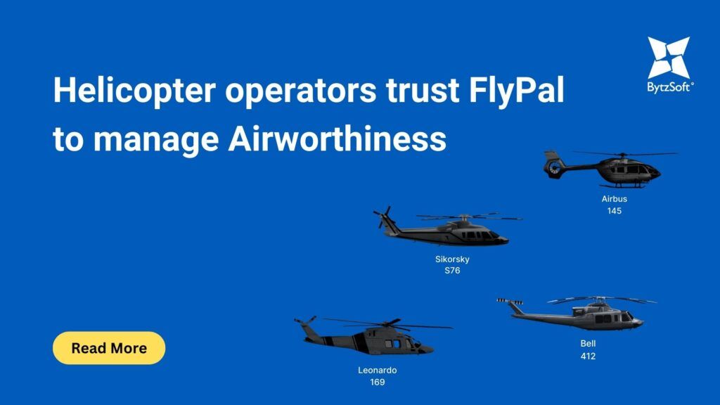 Helicopter operator trusts FlyPal to manage airworthiness