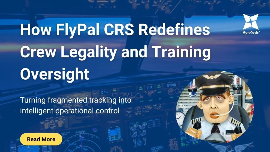 In most flight departments, crew legality, documentation, and training compliance are among the most monitored yet least streamlined areas of operation. The margin for error is thin and one missed renewal or invalid certificate can ground an aircraft, disrupt a schedule and raise audit findings. The importance of well-managed training programmes and valid documentation is more acute than ever, especially given that human-factor issues continue to feature prominently in incident investigations. FlyPal CRS was built to eliminate this uncertainty. It doesn’t just help operators track compliance; it brings visibility, predictability and control to crew management. The Real Challenge Behind Crew Compliance Every operator knows compliance isn’t static. Flight time limitations, rest requirements, training validity and document shift with regulations and fleet changes. What’s even more challenging is that these parameters interact, a training lapse can impact legality; an expired license can affect rostering; an unplanned absence can derail scheduling balance. Legacy methods like spreadsheets or non-integrated tools don’t handle this dynamic nature. They record, but they don’t interpret. That’s where systems like FlyPal CRS add value by enabling operations teams to move from reactive record-keeping to data-informed readiness management. Where FlyPal CRS Changes the Game FlyPal CRS integrates Crew Legalities, Training Records and Documentation Oversight into one intelligent workflow. The difference lies in how it manages recency, traceability, and accountability. • Adaptive Compliance Framework Configurable as per DGCA, FAA, GCAA, or EASA norms, as per your approved CAR the system aligns legality checks automatically with region-specific standards. This ensures that even multi-jurisdictional fleets maintain consistency without separate compliance efforts. • Training & Documentation Dashboards A unified dashboard provides live status of each crew member’s qualifications, expiry dates, and upcoming requirements. Instead of scattered records, training administrators and QA heads get a single point of reference to validate readiness before any assignment. • FlyPal Alert System Compliance issues rarely arise overnight. The Alert System anticipates them sending pre-emptive notifications to both crew and training coordinators. This lead time ensures that upcoming simulator sessions or recurrent trainings are scheduled in alignment with roster cycles, not in reaction to them. • Audit-Ready Reporting Each record, from initial license to latest proficiency check, is logged with traceability, issue dates, renewal history, issuing authority and digital attachments. This structure supports both internal safety audits and regulatory inspections with zero dependency on manual collation. From Tracking to Optimization The goal of FlyPal CRS isn’t just to ensure compliance, it’s to enable better operational decisions. By connecting legality data with rostering, the system highlights potential bottlenecks before they affect the flying program. For instance: • Identifying which crew are nearing legality limits in upcoming rotations. • Flagging document expiries that may impact next month’s line checks. • Mapping simulator resource utilization against recurrent training demand. This data-driven visibility helps operations heads plan in advance, allocate budgets intelligently, and avoid last-minute disruptions, a tangible return on compliance investment. Why It Matters In a sector where reliability is a competitive differentiator, operators can’t afford reactive compliance. FlyPal CRS turns what used to be a compliance checklist into an operational command layer giving management control, foresight, and accountability across the entire crew ecosystem. Compliance may be mandatory, but readiness is strategic and FlyPal CRS delivers both.
